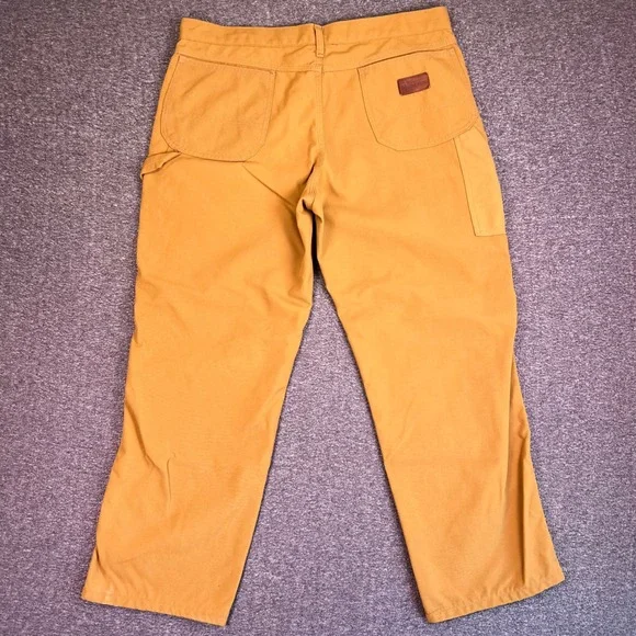 VTG Walls Master Made Carpenter Pants Mens 40x32 Tan Workwear Nylon USA Hunting - Picture 11 of 16